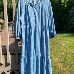 GAP chambray denim dress